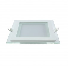 Gauss Glass  948111218 Светильник квадрат 18W 1480lm 4000K 220-240V IP20 монт Ø155х155 200*200*30 с дек стек