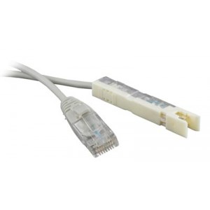 Hyperline PC-110-RJ45-1P-CX-2M-LSZH-GY Патч-корд 110 тип-RJ45, 1 пара, LSZH, 2 м, серый