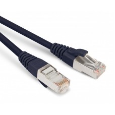 Hyperline PC-LPM-STP-RJ45-RJ45-C5e-1M-LSZH-BK Патч-корд F/UTP, экранированный, Cat.5е, LSZH, 1 м, черный