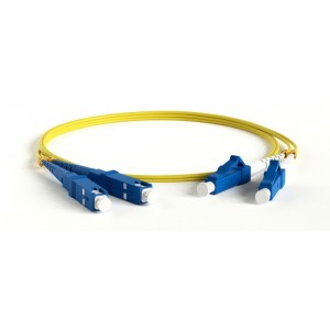 Hyperline FC-D2-9-LC/UR-SC/UR-H-3M-LSZH-YL Патч-корд волоконно-оптический