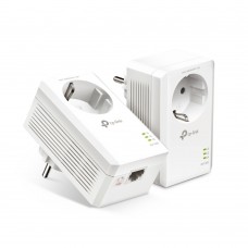 TP-Link TL-PA7017P KIT Комплект гигабитных адаптеров Powerline AV1000 со встроенной розеткой