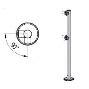 OXGARD ВЗР 1996.03 Стойка ограждения L-образная