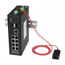 Osnovo SW-80802/ILS(port 90W,300W) Промышленный управляемый (L2+) HiPoE коммутатор Gigabit Ethernet