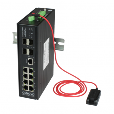 Osnovo SW-80804/ILS(port 90W,300W) Промышленный управляемый (L2+) HiPoE коммутатор Gigabit Ethernet